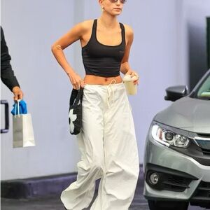 Jaded London parachute ecru pants